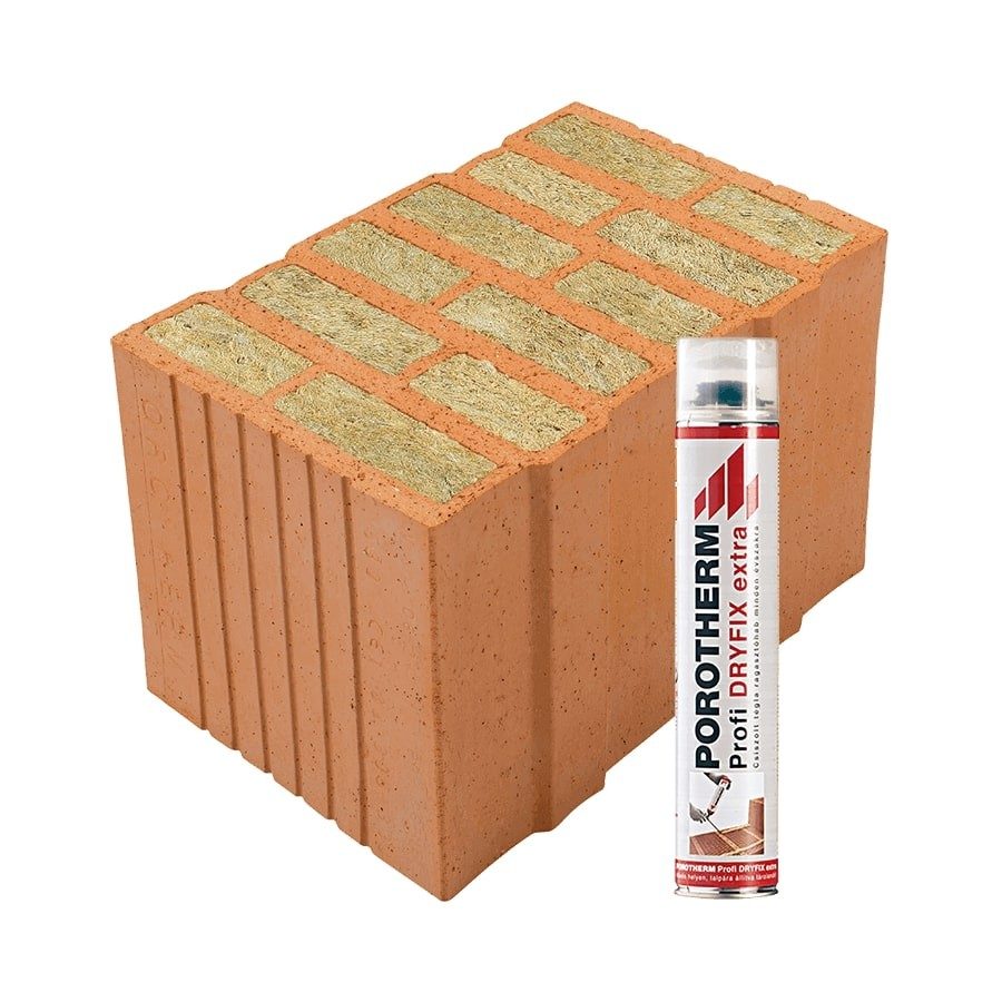 Porotherm 38 Thermo Rapid Dryfix tégla